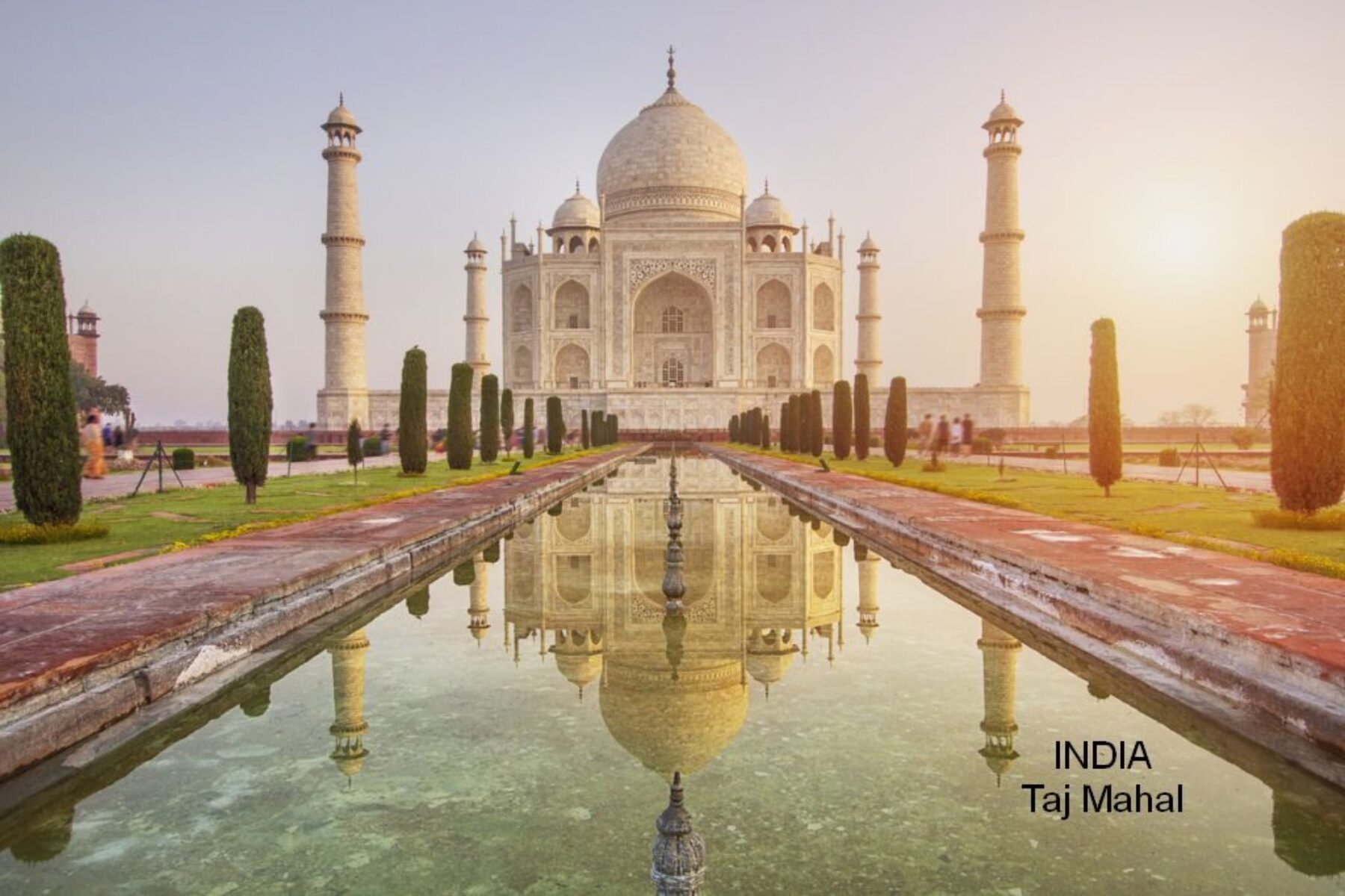 Sunrise over Taj Mahal